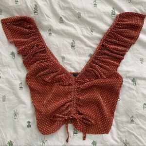 NWT Zara Crop Cinched Top ✨